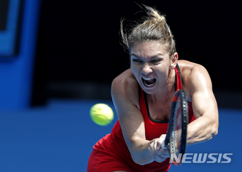 【멜버른=AP/뉴시스】 여자 테니스 세계랭킹 1위 시모나 할렙.