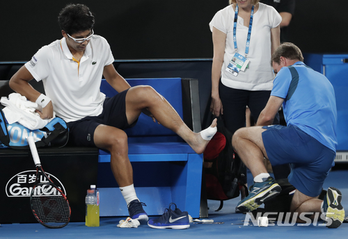 "부상없는 시즌이 목표"라던 정현, 더욱 아쉬울 발바닥 물집