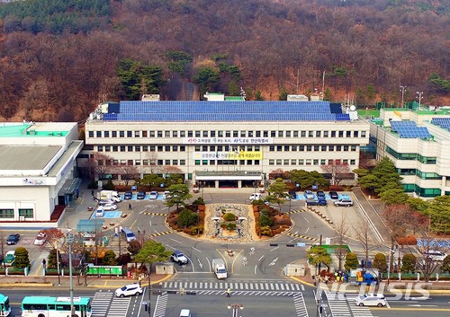【안산=뉴시스】 경기 안산시청 전경.