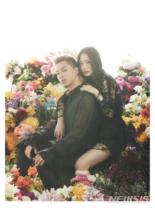 【서울=뉴시스】 태양 효린 웨딩화보 공개. 제공= YG엔터