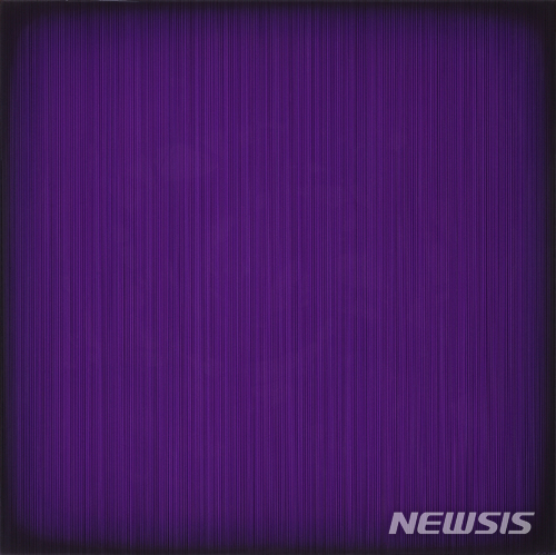 【서울=뉴시스】 Percy the Violet, 2016, 에폭시 레진에 아크릴릭, 나무 프레임 Acrylic on epoxy resin, wooden frame, 82x82x6cm