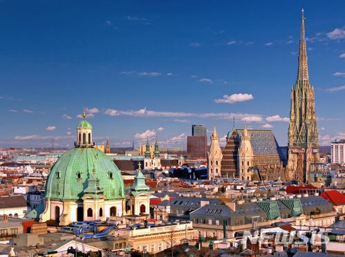 【서울=뉴시스】슈테판 대성당을 중심으로 한 오스트리아 수도 빈. (사진=오스트리아 관광청 제공)