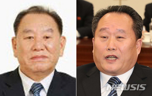 【서울=뉴시스】 통일부는 22일 북한이 2018 평창 동계올림픽 폐막식에 김영철 노동당 중앙위원회 부위원장을 단장으로 하는 고위급 대표단을 25일부터 2박 3일 일정으로 파견한다는 통보를 해 왔다고 밝혔다. 고위급 대표단에는 단장인 김영철 부위원장과 리선권 조국평화통일위원회 위원장, 수행원 6명으로 구성되어있다. 2018.02.22. (사진=뉴시스 DB) photo@newsis.com