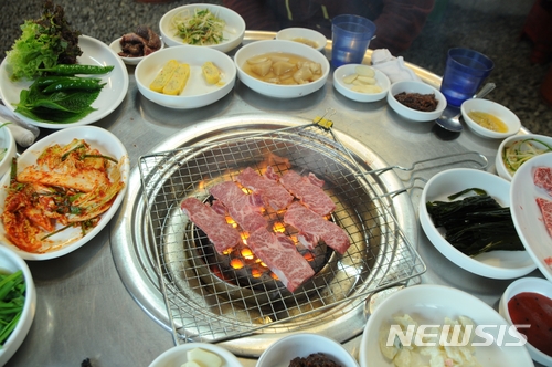 【태백=뉴시스】강원 태백의 대표 먹거리 한우. 2018.02.25.(사진=태백시청 제공)