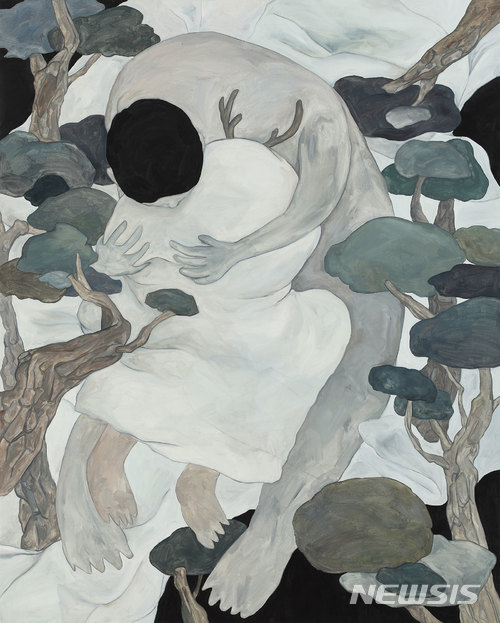 【서울=뉴시스】 서도이, 이불도둑, 2016, Oil on canvas, 162.2x130.3㎝