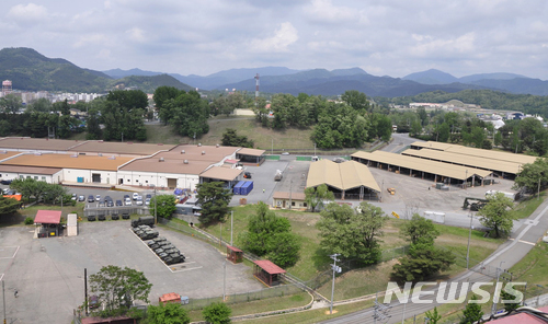 【칠곡=뉴시스】민경석 기자 = 경북 칠곡군 왜관읍에 있는 주한 미군 캠프 캐롤 전경. 2018.03.10.(사진 = 뉴시스DB)&nbsp;&nbsp; photo@newsis.com