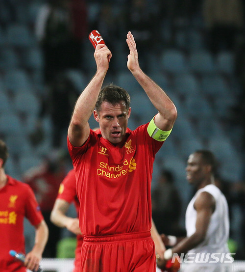 【우디네(이탈리아)=AP/뉴시스】 캐러거, 리버풀 시절 