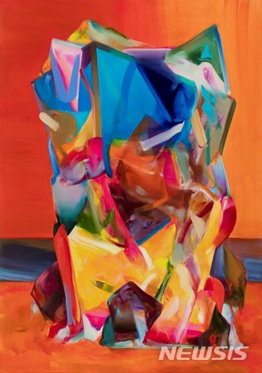 【서울=뉴시스】 하지훈, gemstone isle #25, 2018, acrylic oil on canvas, 150x105cm