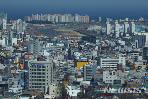 강릉시청 18층에서 바라본 강릉 도심 모습. (사진=뉴시스 DB)