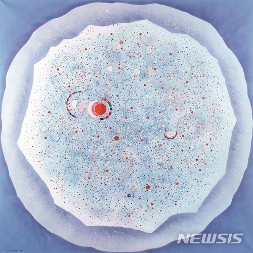 【서울=뉴시스】 투레트의 밤 8월 2, 79, 1979, 캔버스에 아크릴릭, 150x150cm, 개인소장