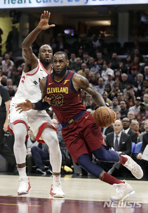 【서울=AP/뉴시스】 르브론 제임스