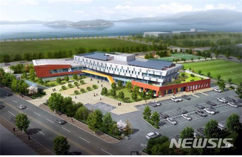 【목포=뉴시스】박상수 기자 = 해양수산부 서해어업관리단은 북항 배후부지 3만1831㎡의 부지에 새롭게 건립된 신청사 개청식을 이르면 다음달 말께 가질 예정이라고 29일 밝혔다. 사진은 서해어업관리단 신청사 조감도. 2018.03.29. (사진=서해어업관리단 제공) photo@newsis.com