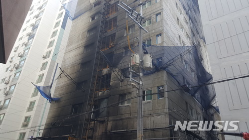 인천 부평구 한 신축 공사장 불