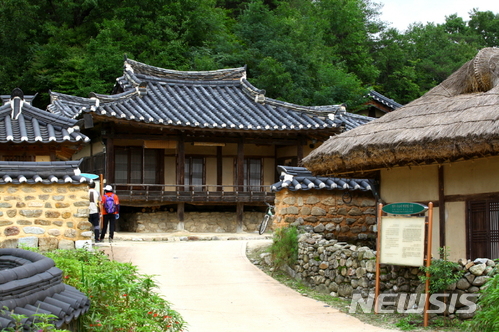 【서울=뉴시스】경북 영주시 무섬 마을. (사진=한국관광공사 제공)