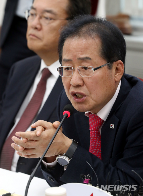 【서울=뉴시스】박영태 기자 = 홍준표 자유한국당 대표. 2018.04.04.since1999@newsis.com