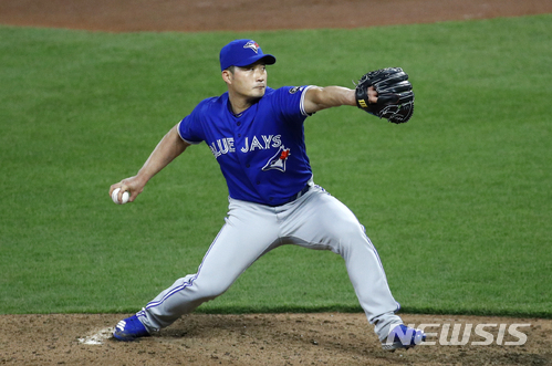 【AP/뉴시스】 오승환, 토론토 블루제이스