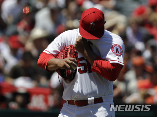 【애너하임=AP/뉴시스】 하이메 바리아 