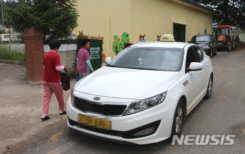[나주=뉴시스] 나주지역 운행하는 100원 택시. (사진=뉴시스 DB). photo@newsis.com 