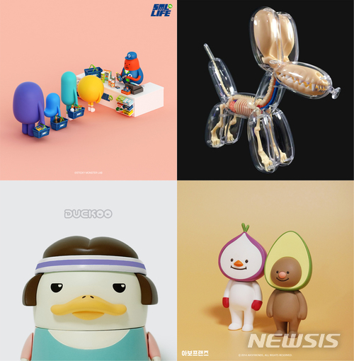 【서울=뉴시스】 아트토이컬쳐 2018 주요 작가 작품 