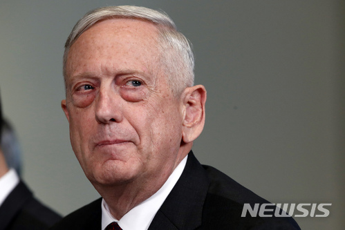 매티스 "주한미군 문제, 한미동맹이 논의할 수도" 