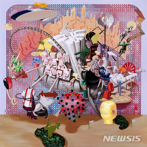 【서울=뉴시스】 Park Kyungyul In his world Acrylic on Canvas 145.3 x 144.9 cm 2011