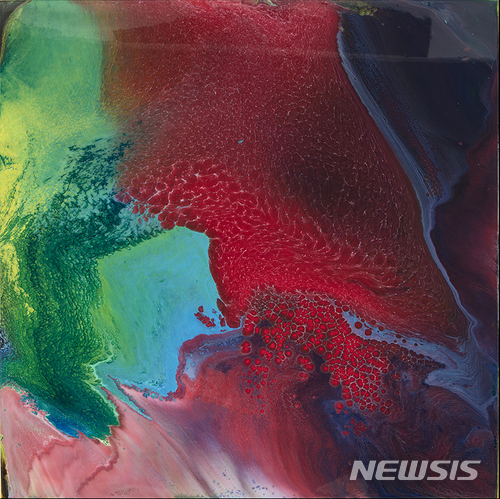 【서울=뉴시스】 Hyunjin Kwon Visual Poetry,&nbsp; Mixed Media on Canvas, 100.2X100.5(cm), 2018