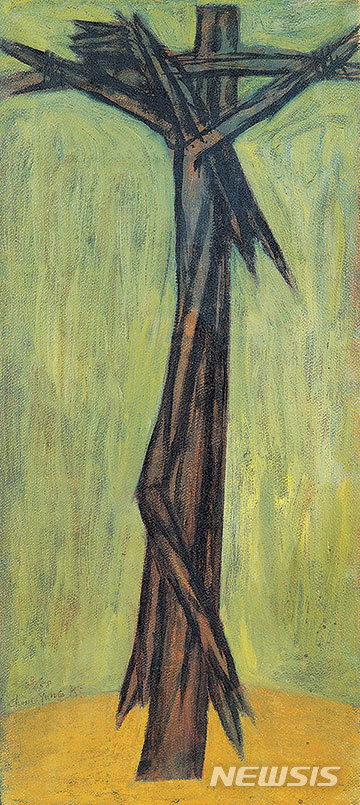 【서울=뉴시스】 김종영, 드로잉, 28x61cm, 종이에 유채, 1958년 3월