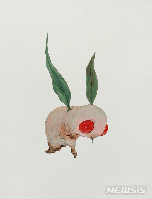 【서울=뉴시스】 허은경, BA-12, 2016, rice paper, acrylic, 40 x 30 cm