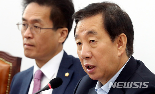 【서울=뉴시스】박영태 기자 =김성태 자유한국당 원내대표. 2018.05.15.since1999@newsis.com