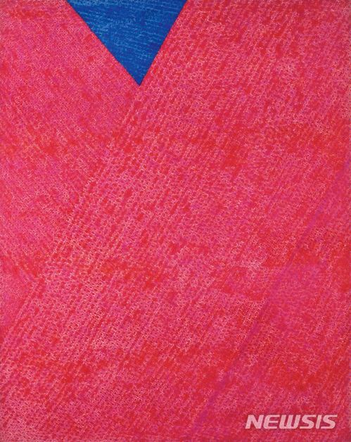 【서울=뉴시스】 김환기 '3-II-72 #220', Oil on cotton, 254×202cm, 1972,경매 시작가 80억.