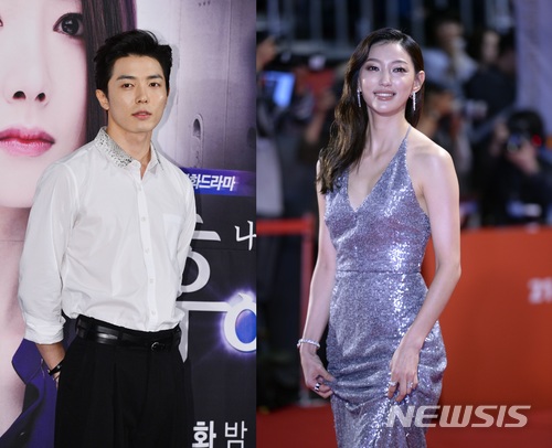 배우 김재욱(왼쪽), 이엘