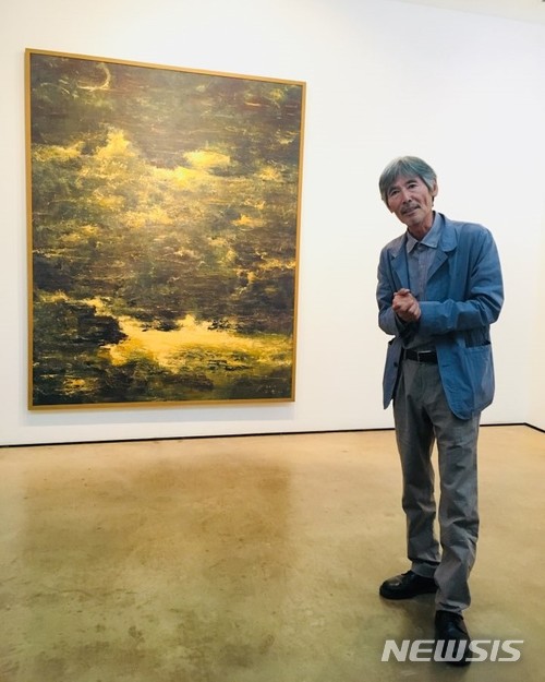 【서울=뉴시스】 박현주 미술전문기자 = 2018년 5월 학고재에서 개인전을 연 화가 강요배. hyun@newsis.com 2018.05.27.