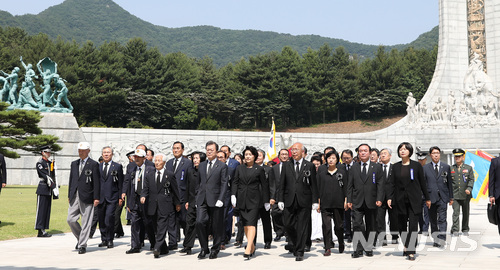 【서울=뉴시스】 지난해 제63회 현충일 추념식 모습.