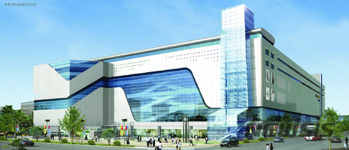 【함안=뉴시스】김기진 기자 = 6·13지방선거를 앞두고 더불어민주당 김용철 경남 함안군수 후보가 경남 함안군 칠원읍에 행정복합터미널을 세우는 공약을 내놨다. 사진은 칠원행정복합타운 조감도. 2018.06.09. (사진=김용철 후보 제공) photo@newsis.com