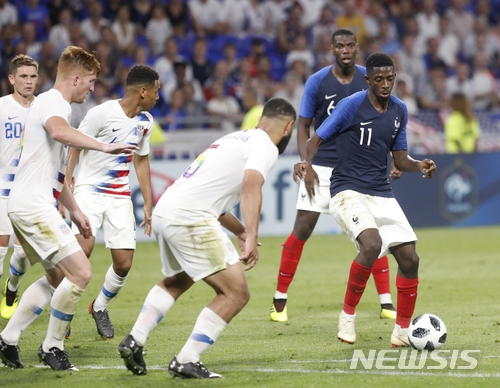 【리옹=AP/뉴시스】프랑스-미국 평가전