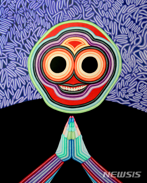 【서울=뉴시스】 서기원, Pretense, 2017, Mixed media on paper, 91x72.7㎝