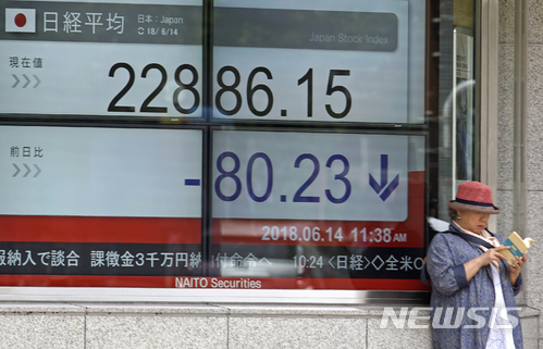 터키발 외환위기 아시아시장 강타…日·中 증시 급락 