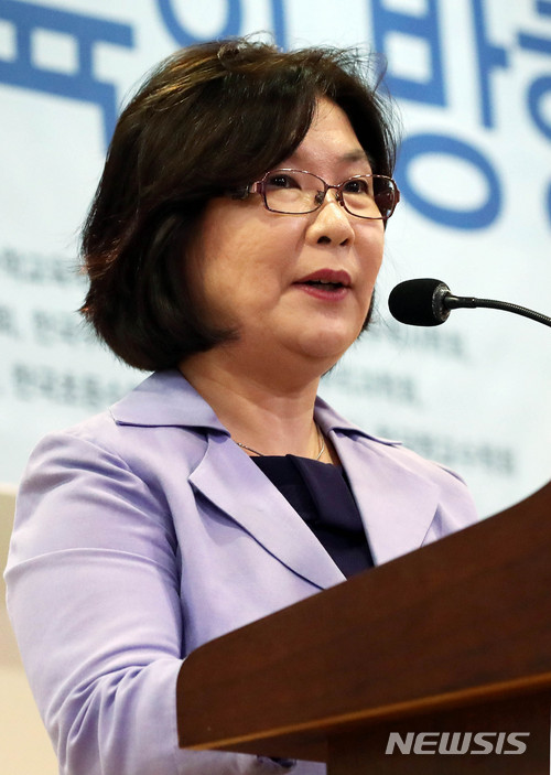 【서울=뉴시스】홍효식 기자 = 이향숙 대한수학회 회장. 2018.06.14. yesphoto@newsis.com
