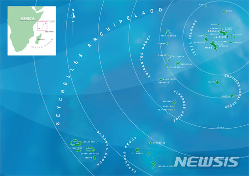【서울=뉴시스】세이셸 지도. (사진=세이셸 관광청 제공)