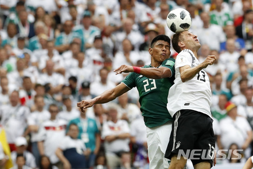 멕시코, 독일 격침 '혼돈의 F조'…한국 최악의 시나리오