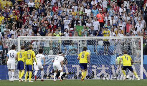 한국, 후반 20분 선제골 허용…비디오판독 끝 페널티킥