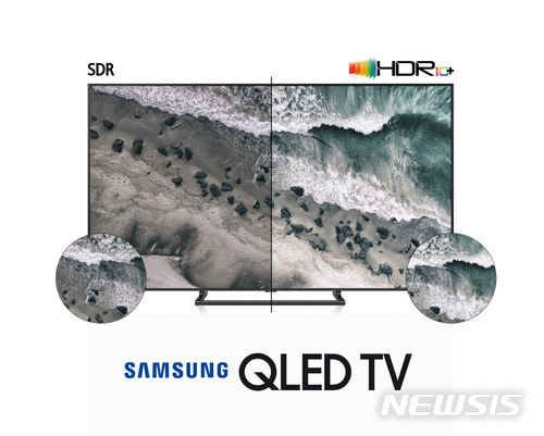 'HDR10+'는 삼성전자가 개발한 차세대 영상 표준 규격 기술로 매 장면마다 밝기와 명암비를 최적화해 밝은 부분은 더욱 밝게, 어두운 부분은 더욱 어둡게 표현해 실제와 같은 현실감 있는 영상을 만들어 내는 것이 특징이다. 사진=삼성전자 제공