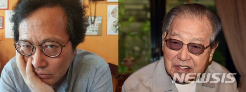 맛칼럼니스트 황교익(왼쪽)씨, 김종필 전 국무총리