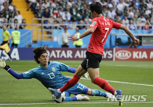 대한민국, 멕시코전 아쉬운 페널리틱 헌납…전반전 0:1 마감