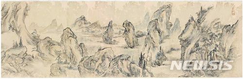 【서울=뉴시스】<보물 제1986호 '심사정 필 촉잔도권' 