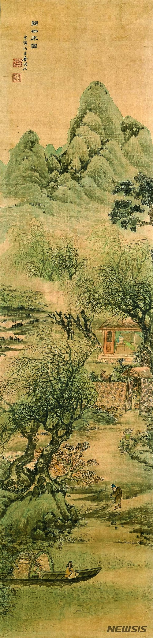 【서울=뉴시스】장승업 산수 귀거래도