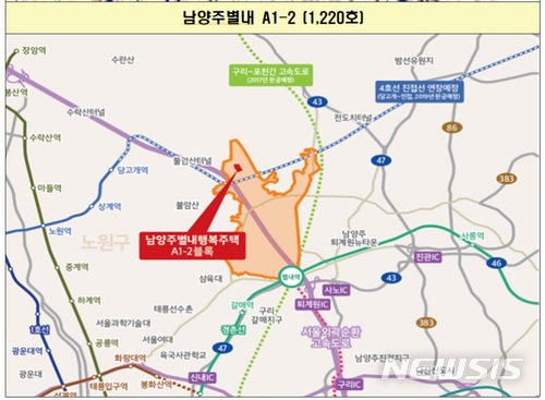 【서울=뉴시스】행복주택 입주자 모집지구 위치도 (제공=국토교통부)