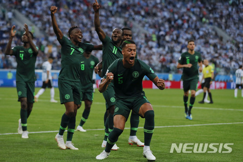[종합]'로호 역전골' 아르헨, 나이지리아에 역전승…극적 16강