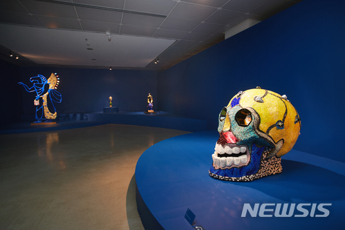 【서울=뉴시스】 니키 드 생팔展 마즈다 컬렉션이 예술의전당 한가람미술관 1층에서 열리고 있다.