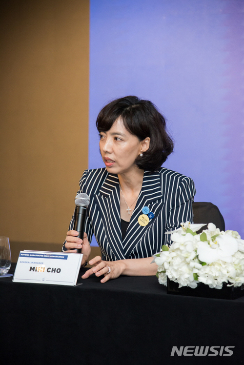 【서울=뉴시스】 조민숙 당시 노보텔 앰배서더 서울 동대문 총지배인. 2018.07.03. (사진=노보텔 앰배서더 서울 동대문 제공)